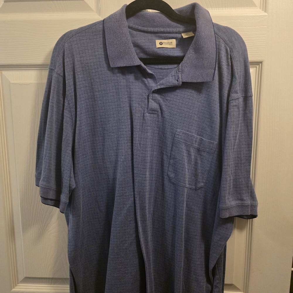 Haggar Classic Blue Polo Shirt